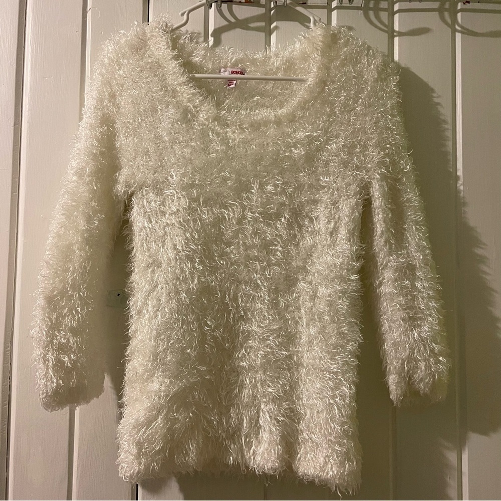 BONGO eyelash sweater-medium EUC